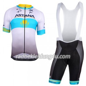 Set Kurzarmtrikot + Trägerhose 2018 Astana Pro Team Kasachischer Meister
